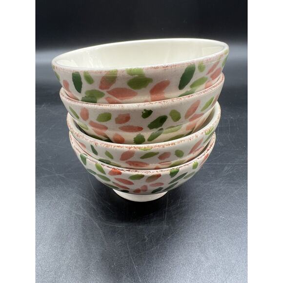 Crate and Barrel Set Of 4 Winter Gems Appetizer Sorbet Bowls Christmas 3 1/2" - Picture 11 of 13